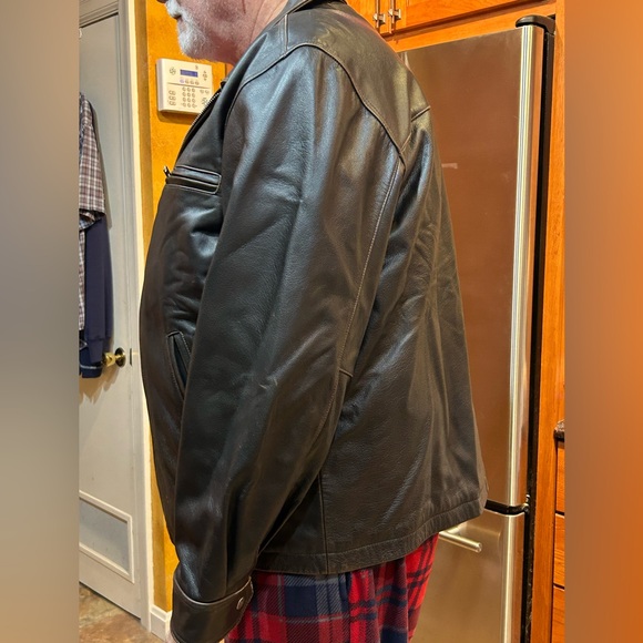 Men’s Cherokee supple leather bomber style jacket, size XL - Picture 9 of 10